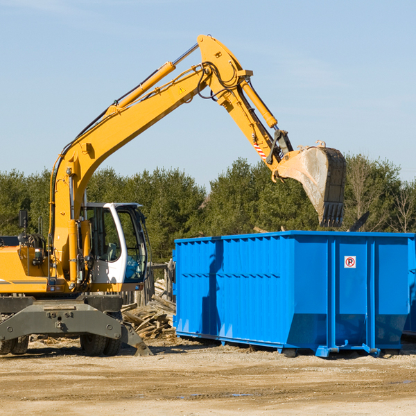 can i choose the location where the residential dumpster will be placed in Overlea